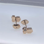 ??Loco?¡¥BEE LOVE PINK GOLD DIAMOND EARRINGS