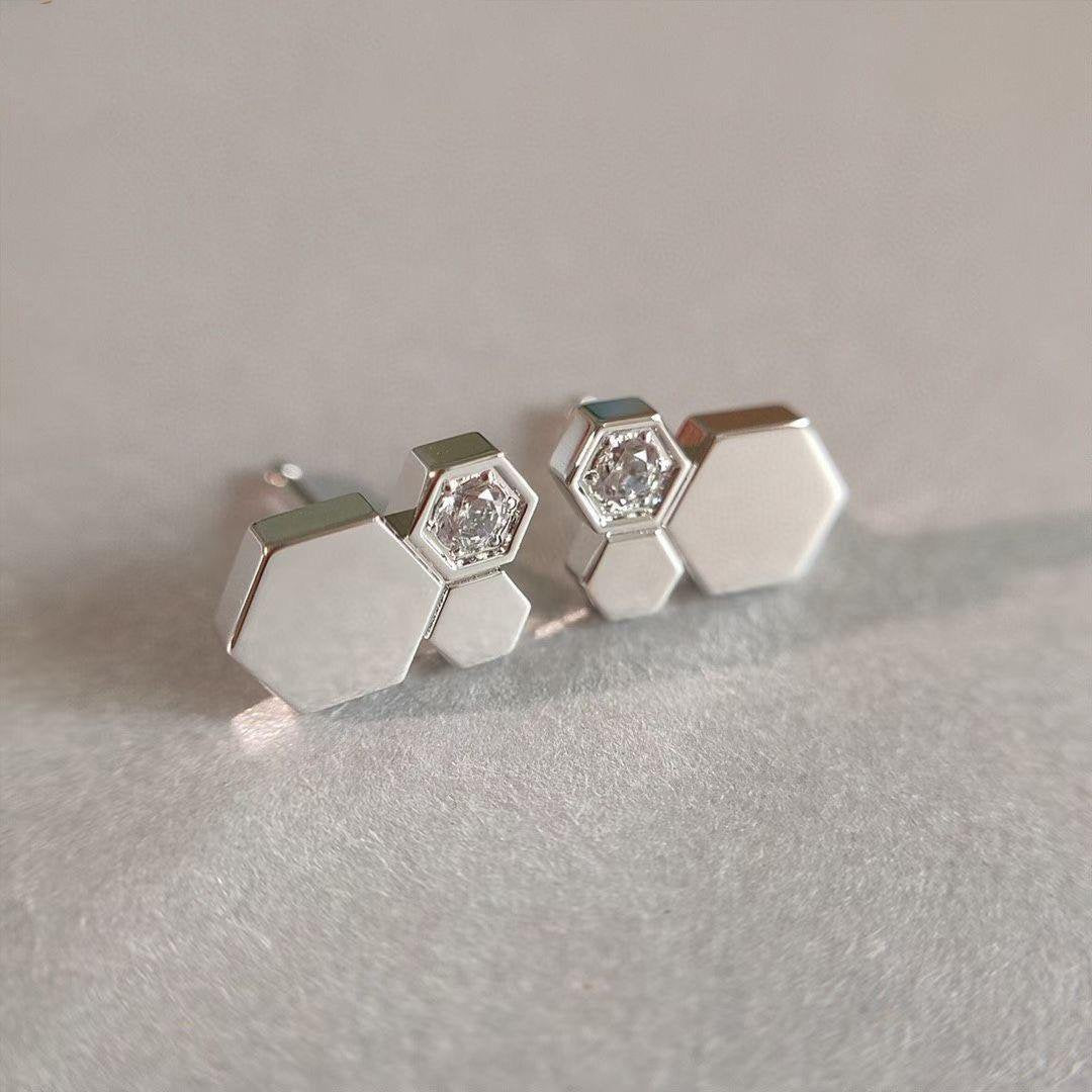 ??Loco?¡¥BEE LOVE SILVER DIAMOND EARRINGS