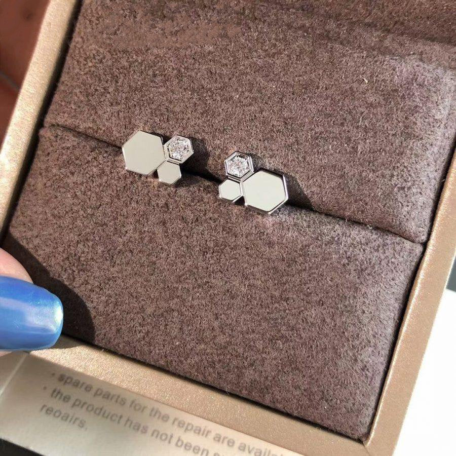 ??Loco?¡¥BEE LOVE SILVER DIAMOND EARRINGS