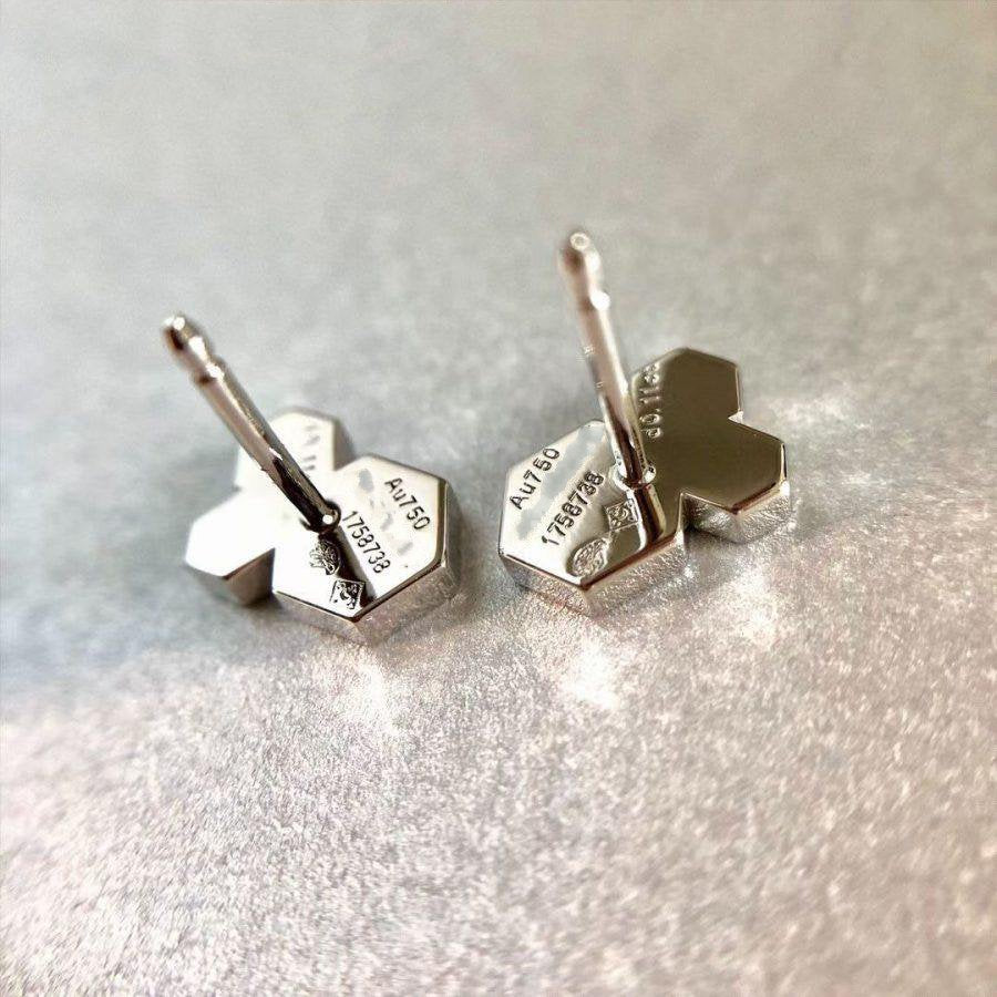 [moco jewellerys]ビーラブ シルバー ダイヤモンド イヤリング