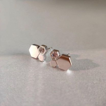 [moco jewellerys]ビーラブ シルバー ダイヤモンド イヤリング