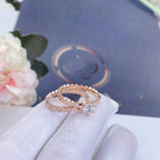 ??Loco?¡¥BEE LOVE RING PINK GOLD 1 DIAMOND
