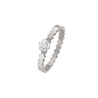 ??Loco?¡¥BEE LOVE RING SILVER 1 DIAMOND