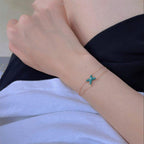 ??Loco?¡¥JEUX BRACELET MALACHITE PINK GOLD 1 DIAMOND