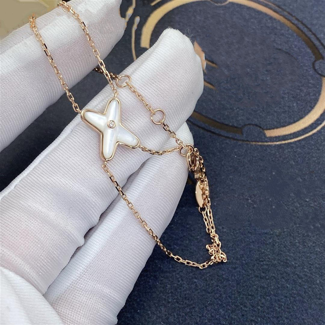 ??Loco?¡¥JEUX BRACELET WHITE MOP PINK GOLD 1 DIAMOND