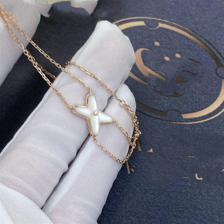 ??Loco?¡¥JEUX BRACELET WHITE MOP PINK GOLD 1 DIAMOND