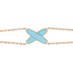 ??Loco?¡¥JEUX BRACELET TURQUOISE PINK GOLD 1 DIAMOND
