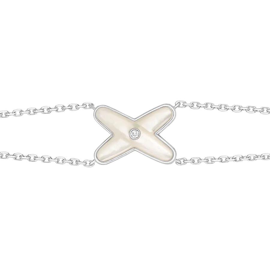 ??Loco?¡¥JEUX BRACELET WHITE MOP SILVER 1 DIAMOND