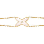??Loco?¡¥JEUX BRACELET WHITE MOP GOLD 1 DIAMOND
