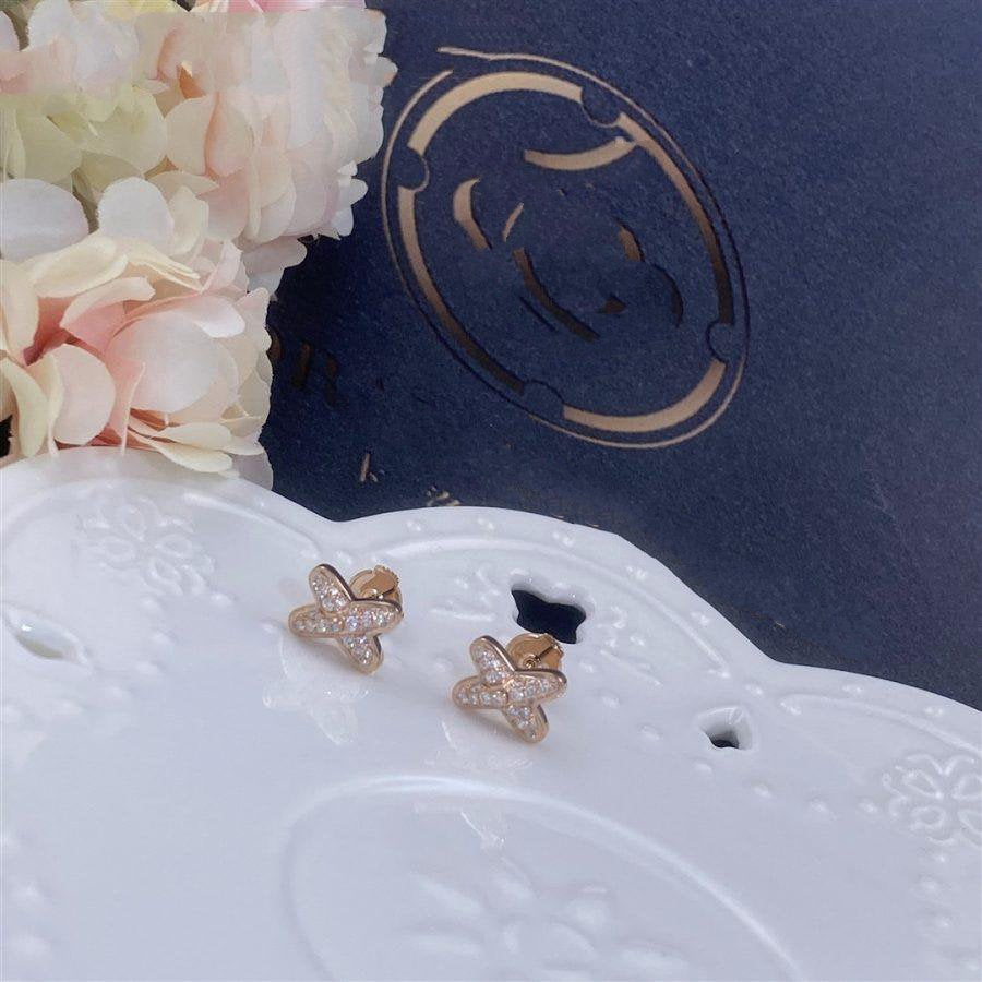 [moco jewellerys]ピンクゴールド ダイヤモンド イヤリング