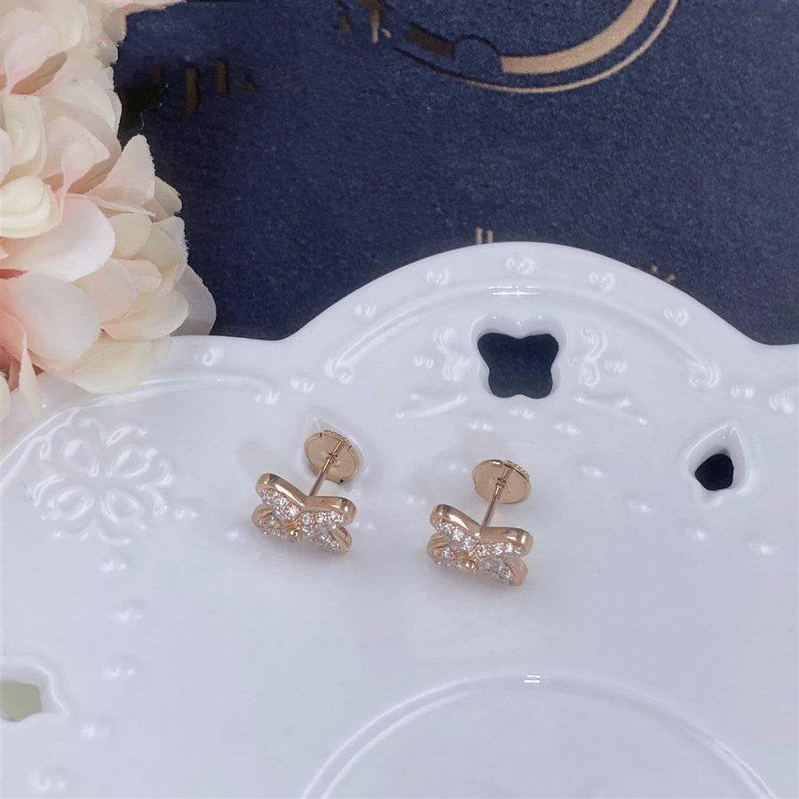 ??Loco?¡¥JEUX DE PINK GOLD DIAMOND EARRINGS
