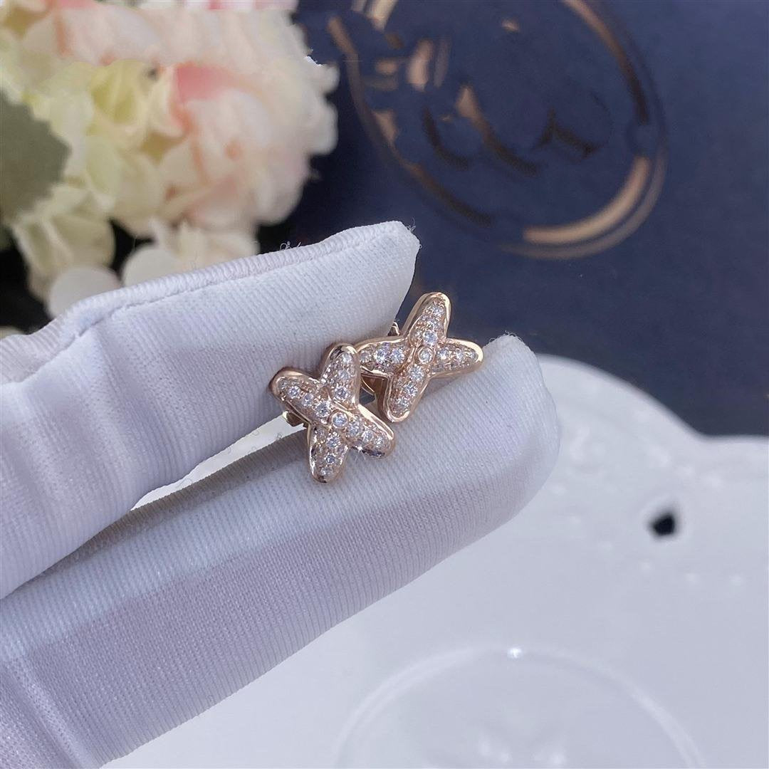 [moco jewellerys]ピンクゴールド ダイヤモンド イヤリング