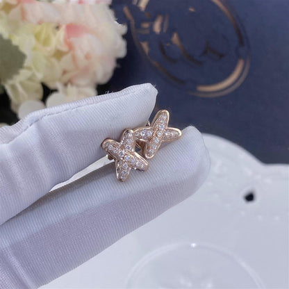 [moco jewellerys]ピンクゴールド ダイヤモンド イヤリング
