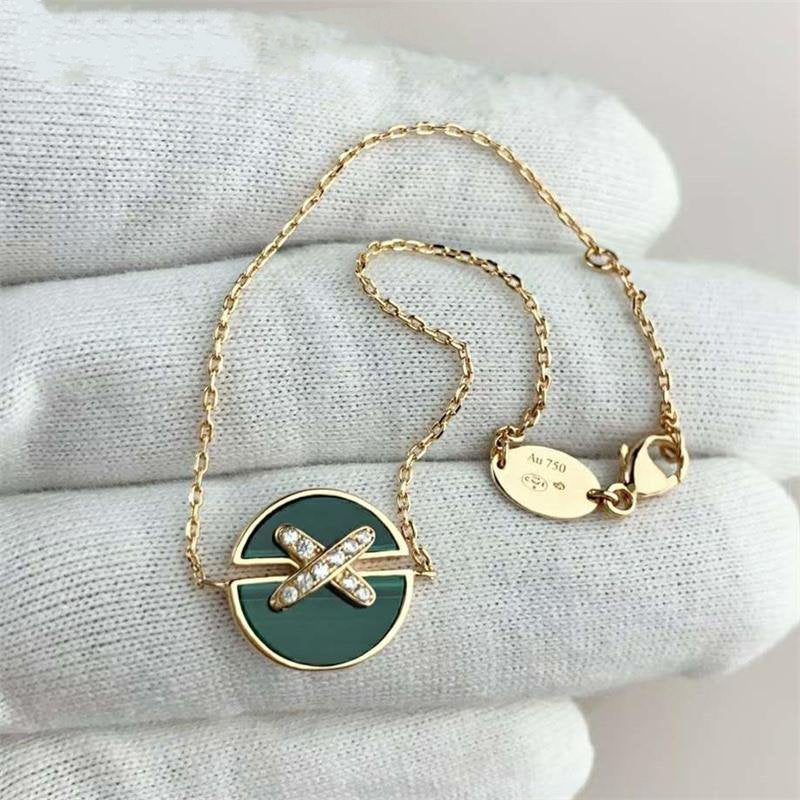 ??Loco?¡¥JEUX DE BRACELET MALACHITE PINK GOLD DIAMONDS