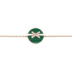 ??Loco?¡¥JEUX DE BRACELET MALACHITE PINK GOLD DIAMONDS