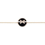 ??Loco?¡¥JEUX DE BRACELET ONYX PINK GOLD DIAMOND