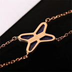 ??Loco?¡¥Hollow Design Four-Leaf Clover Flower Shape Ring
