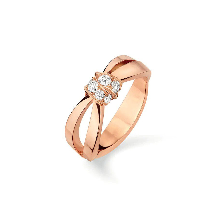 ??Loco?¡¥LIENS RING PINK GOLD DIAMOND
