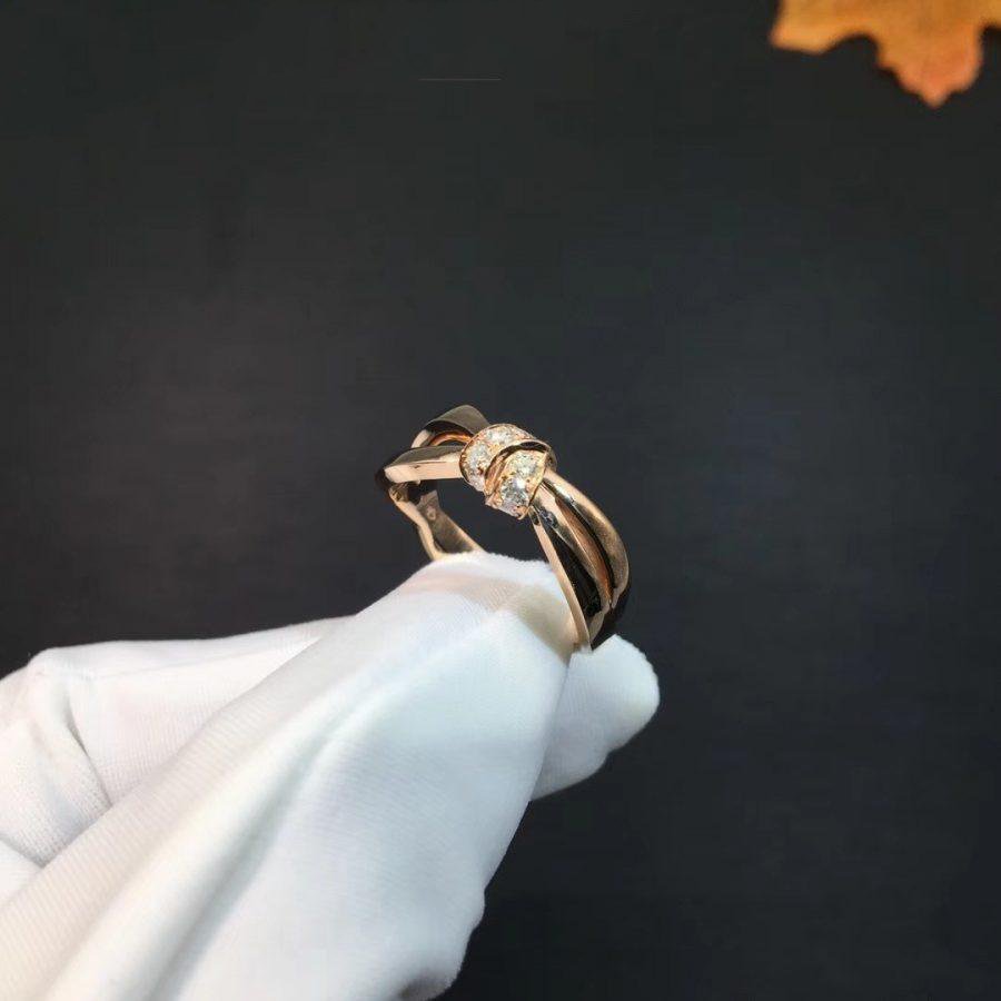 ??Loco?¡¥LIENS RING PINK GOLD DIAMOND