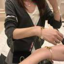 [moco jewelrys]Move Noa Rose Gold Pavé Diamond Bangle Bracelet