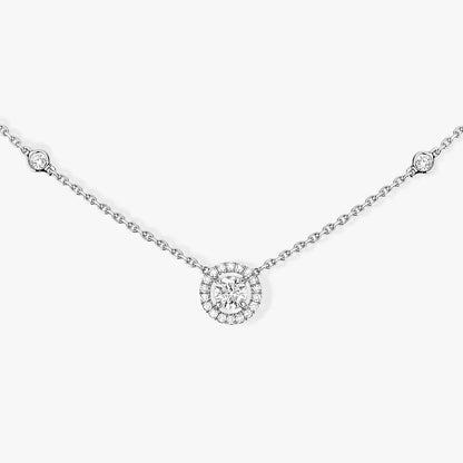 [moco jewelrys]Diamond Necklace 0,20ct Brilliant Shape Joy