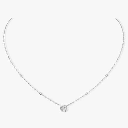 [moco jewelrys]Diamond Necklace 0,20ct Brilliant Shape Joy