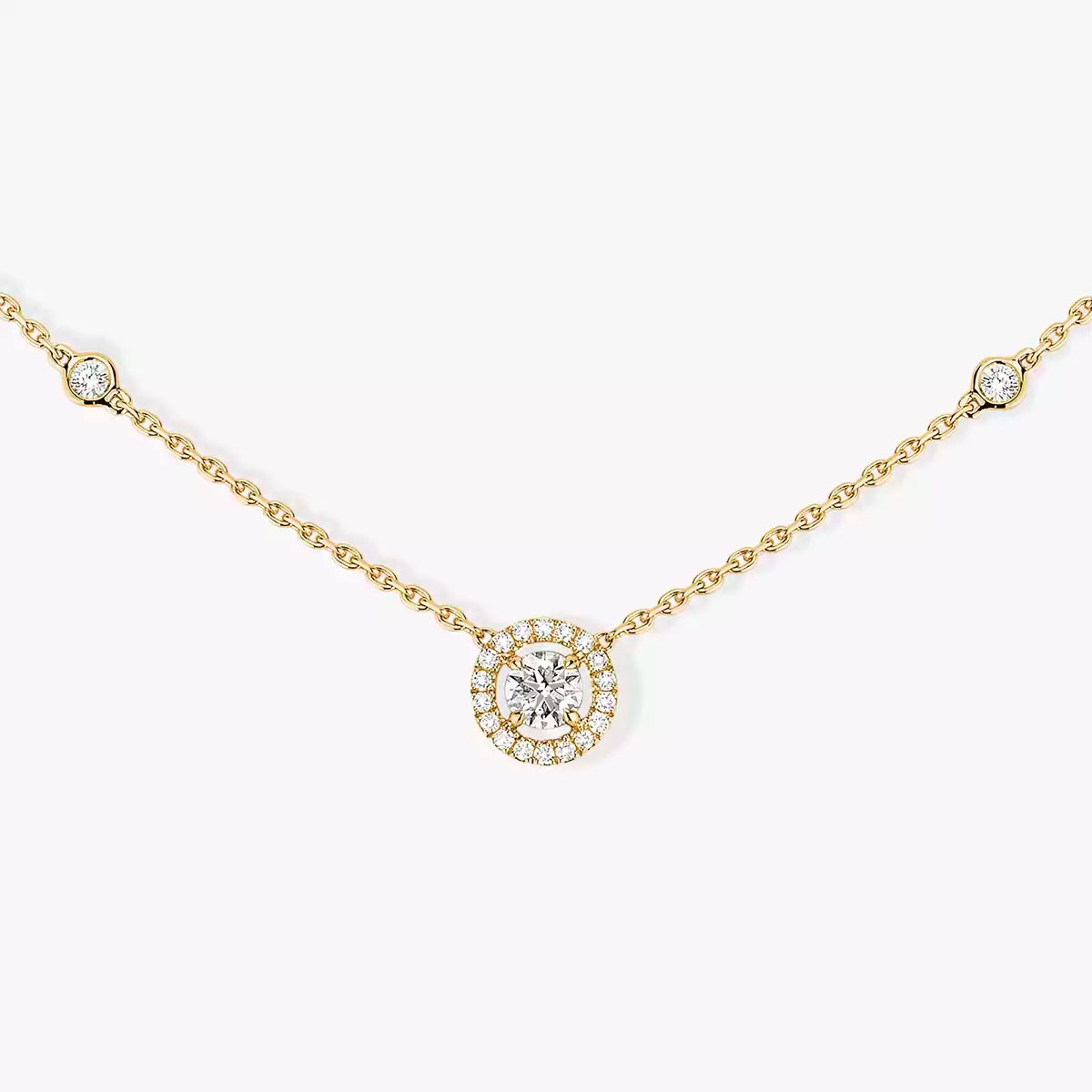 [Loco jewelrys]Diamond Necklace 0,20ct Brilliant Shape Joy