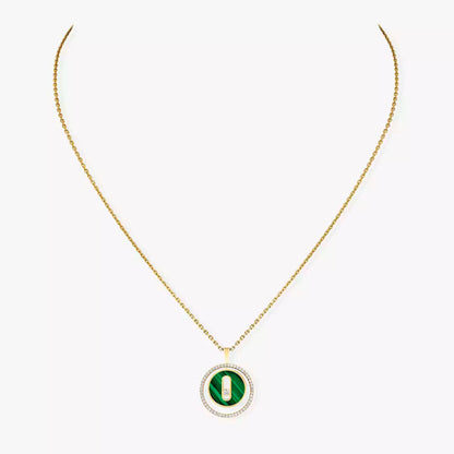 [moco jewelrys]Lucky Move Diamond Necklace in Rose Gold and White Mother-of-Pearl