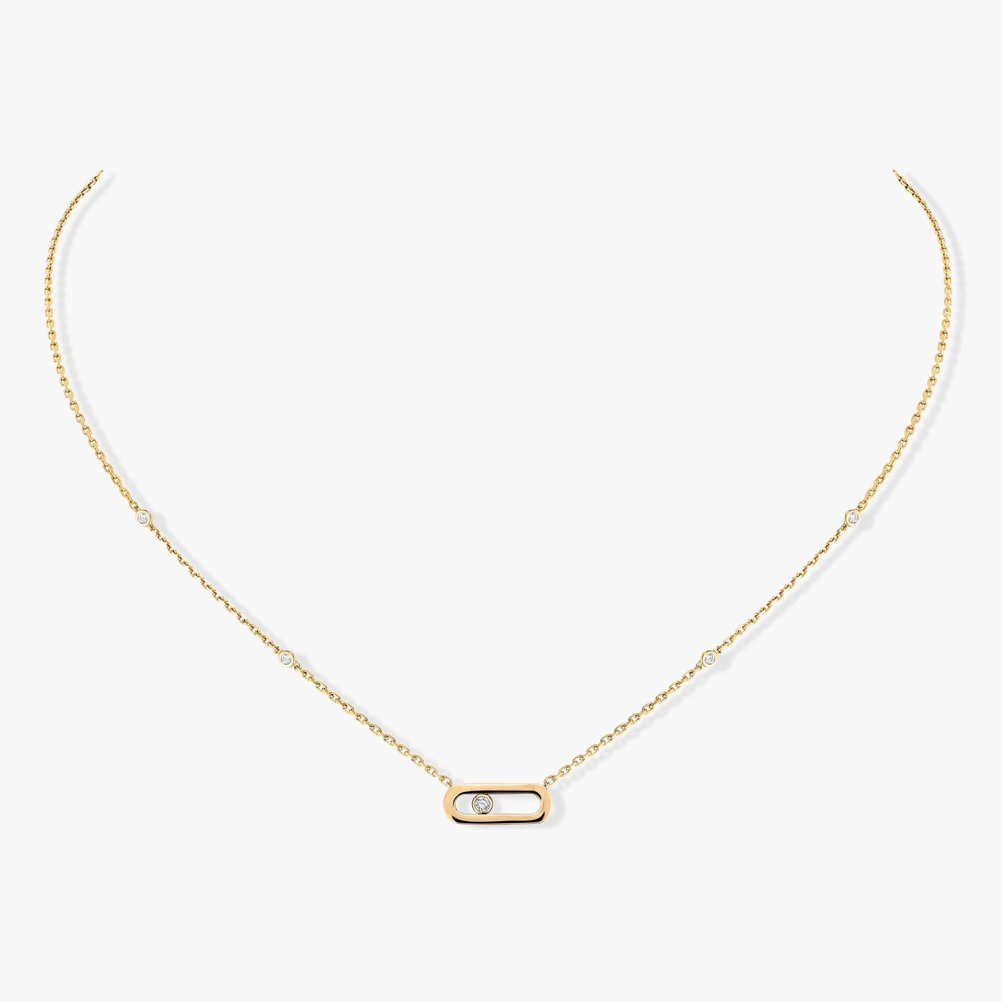 [moco jewelrys]MOVE UNO DIAMOND NECKLACE