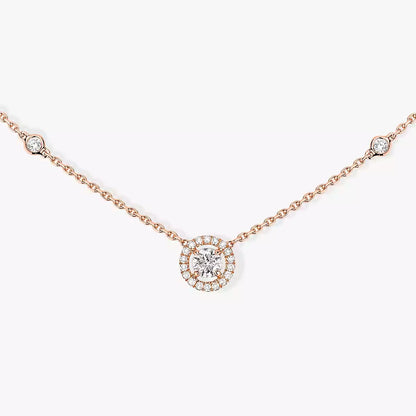 [moco jewelrys]Diamond Necklace 0,20ct Brilliant Shape Joy