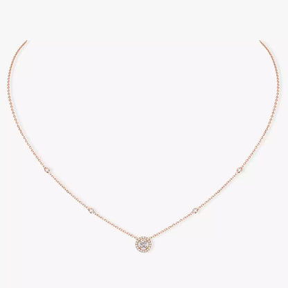 [moco jewelrys]Diamond Necklace 0,20ct Brilliant Shape Joy