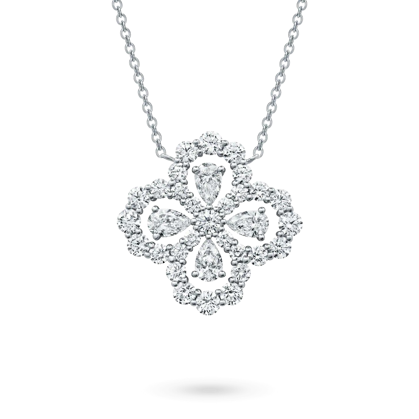 ??Loco?¡¥LOOP NECKLACE FULL MOTIF DIAMOND 16MM MULTIPLE COLORS