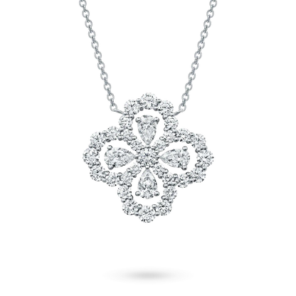 [moco jewellerys]ループネックレス フルモチーフ ダイヤモンド 16mm マルチカラー