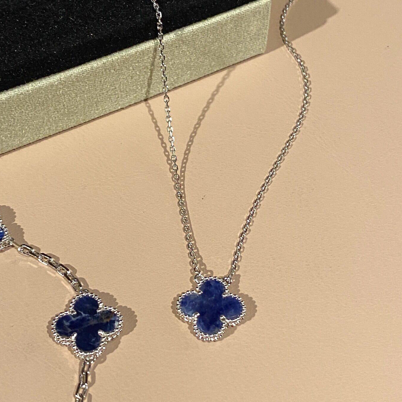 ??Loco?¡¥CLOVER 15MM PIETERSITE NECKLACE SILVER