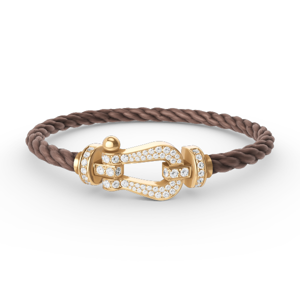 ??Loco?¡¥FORCE LARGE HORSESHOE FULL DIAMOND BRACELET GOLD