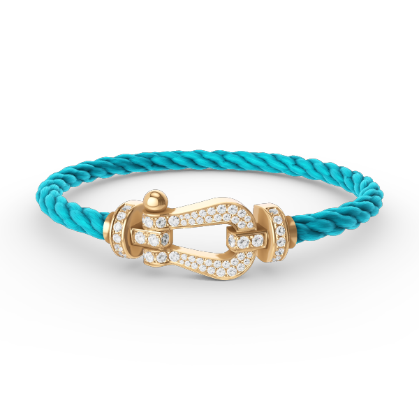 ??Loco?¡¥FORCE LARGE HORSESHOE FULL DIAMOND BRACELET GOLD