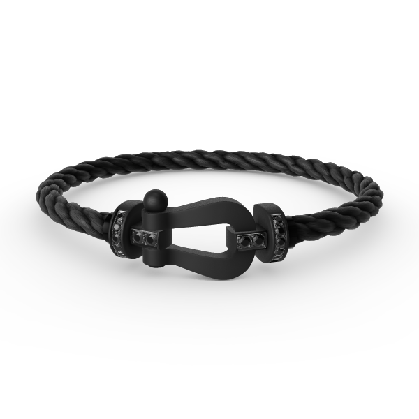 [moco jewelrys]FORCE LARGE SERIES HORSESHOE BLACK SAMURAI BRACELET