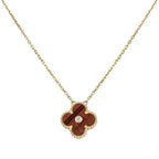 ??Loco?¡¥CLOVER 15MM DIAMOND AND YELLOW TIGER'S EYE AGATE necklace