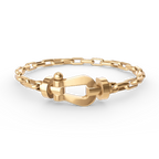 ??Loco?¡¥FORCE LARGE HORSESHOE CLASP  METAL BRACELET