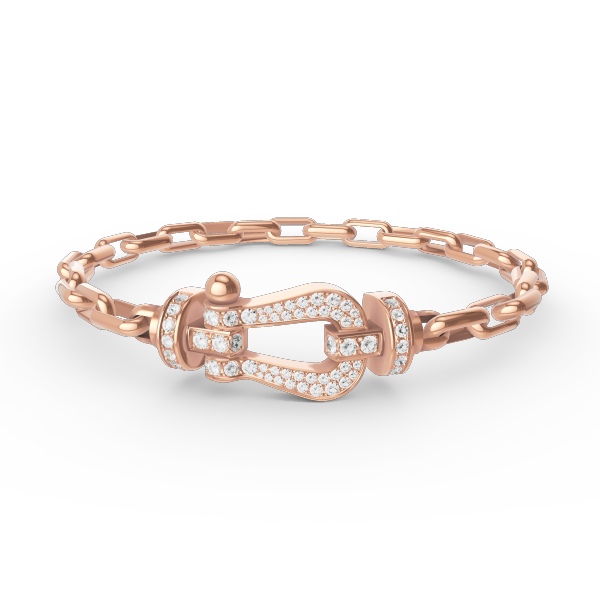??Loco?¡¥FORCE LARGE HORSESHOE CLASP  METAL BRACELET