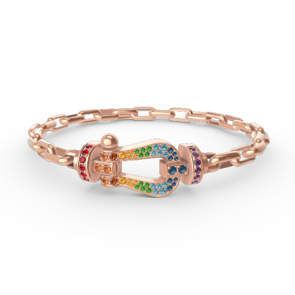 ??Loco?¡¥FORCE LARGE HORSESHOE CLASP  METAL BRACELET