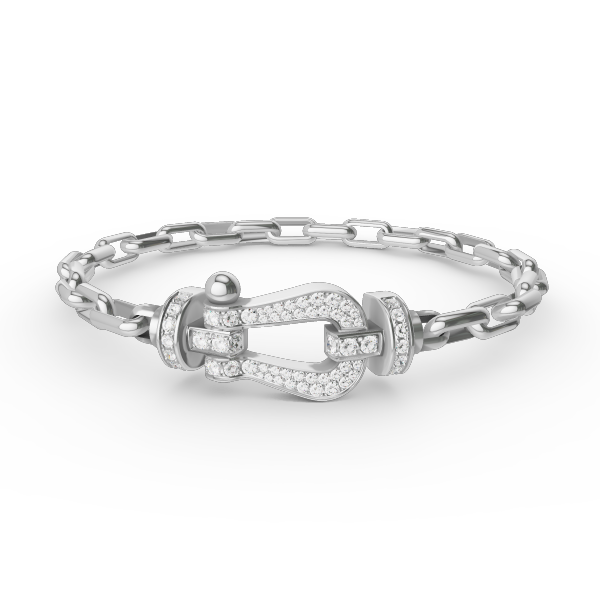 ??Loco?¡¥FORCE LARGE HORSESHOE CLASP  METAL BRACELET