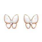 ??Loco?¡¥BUTTERFLY MOP DIAMOND EARRINGS