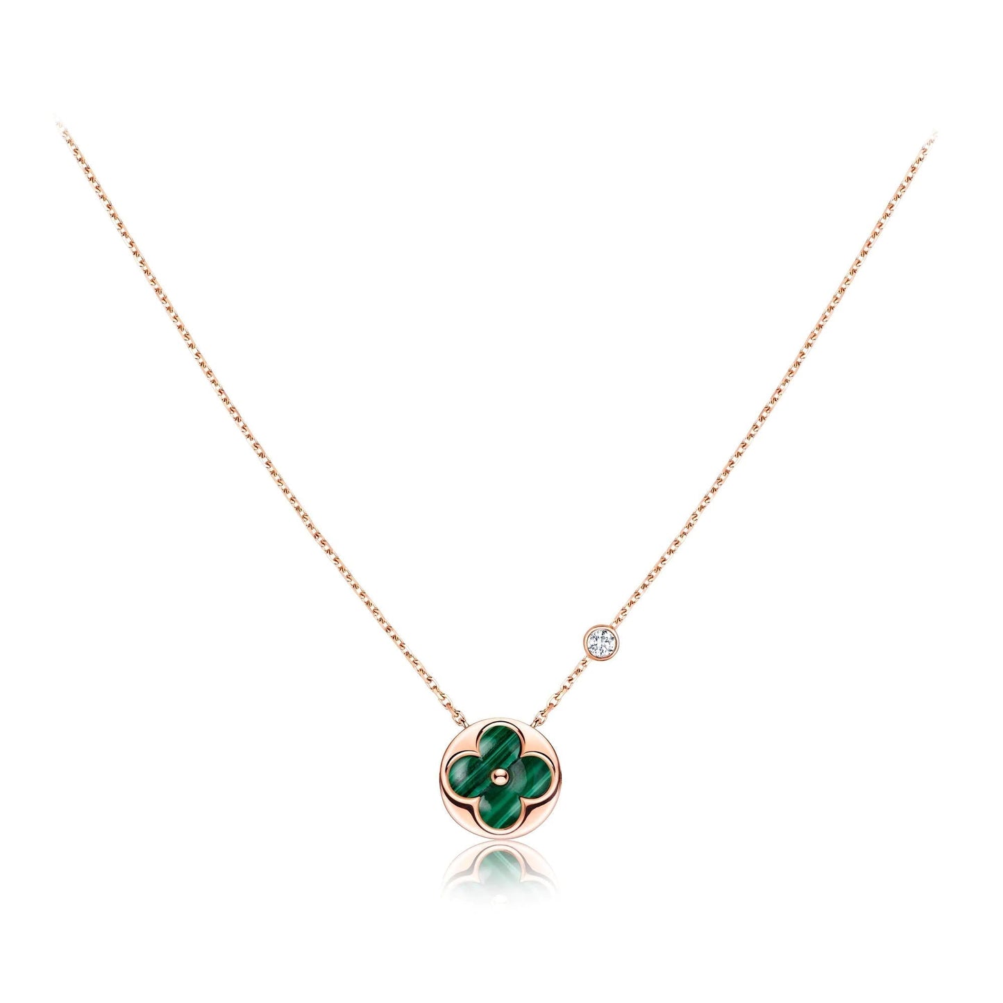 [moco jewelrys] SONNENANHÄNGER ROSÉGOLD 1 DIAMANT-KETTE