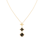 ??Loco?¡¥STAR AND SUN ONYX PINK GOLD NECKLACE