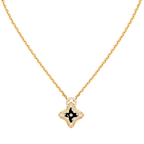 ??Loco?¡¥STAR PEDANT PINK GOLD DIAMOND NECKLACE