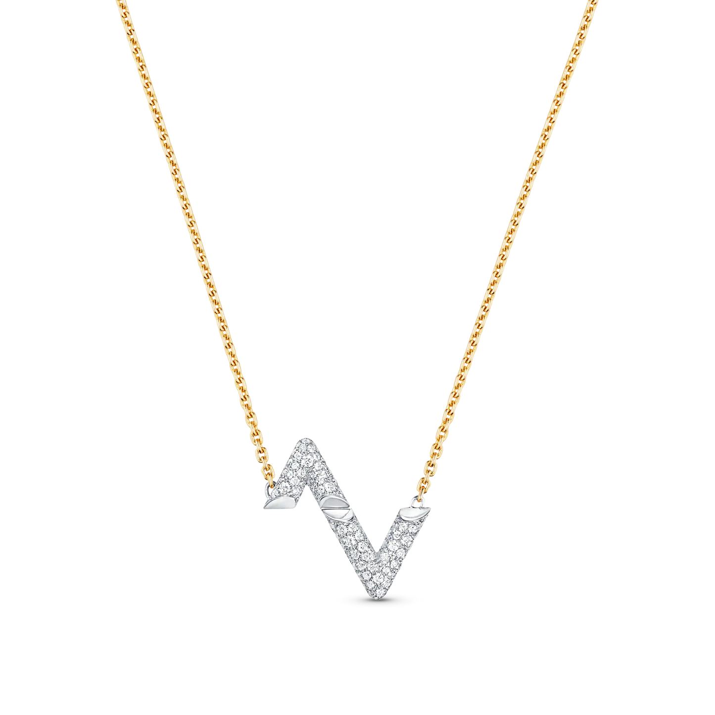 [moco jewelrys]VOLT SILBERNE DIAMANT-ANHÄNGER-KETTE