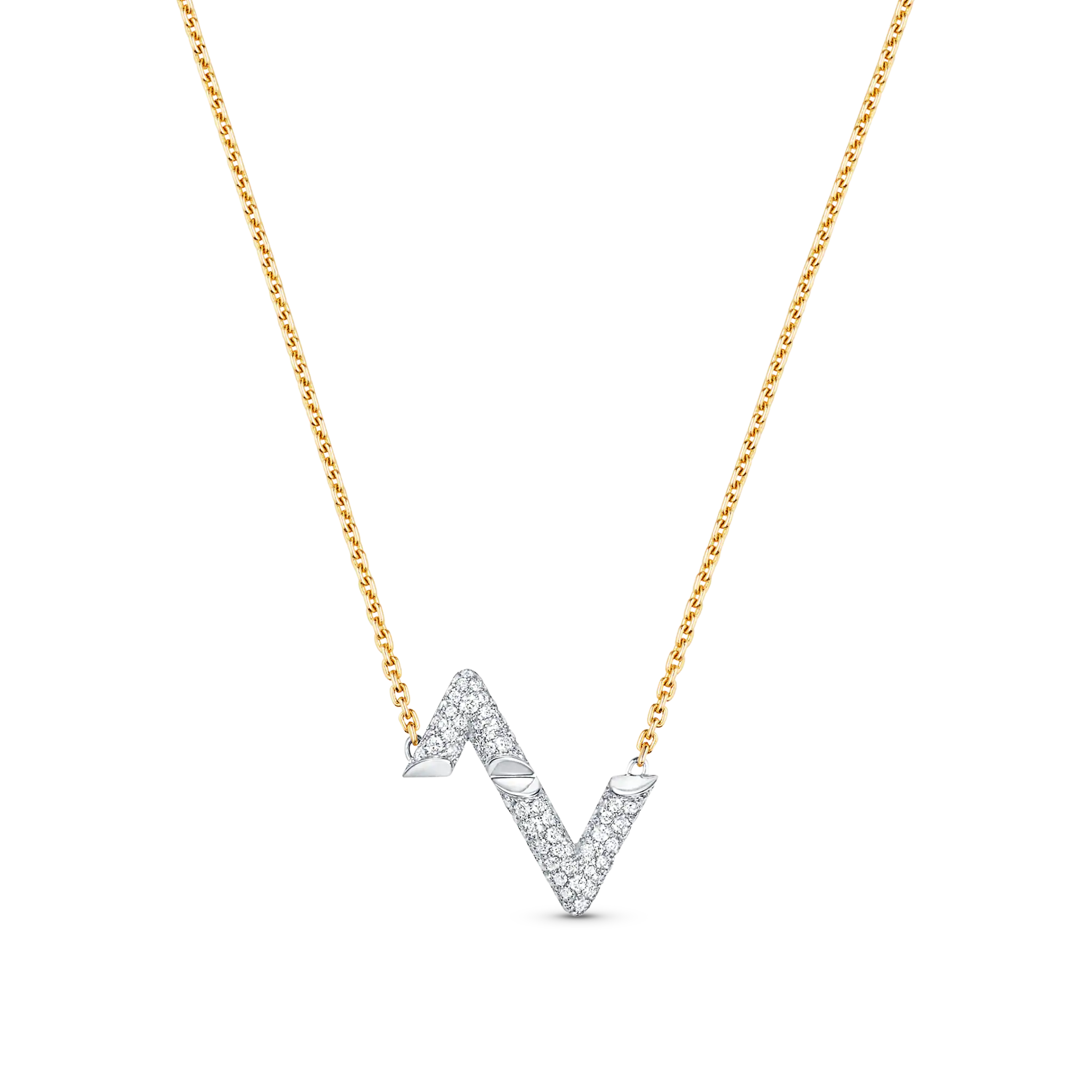 ??Loco?¡¥VOLT SILVER DIAMOND PEDANT NECKLACE