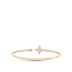 ??Loco?¡¥IDYLLE PINK GOLD OPEN BRACELET DIAMOND PAVED
