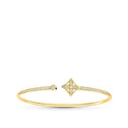 ??Loco?¡¥IDYLLE GOLD OPEN BRACELET DIAMOND PAVED